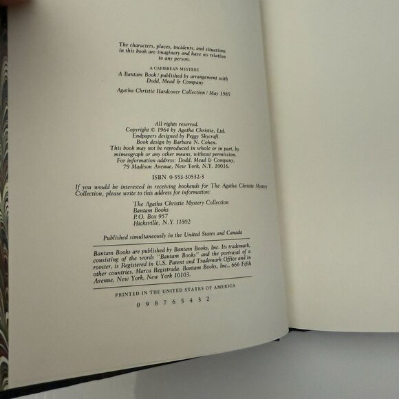 A Caribbean Mystery Hardcover Book By Agatha Christie  Agatha Christie Mystery C - Picture 5 of 5
